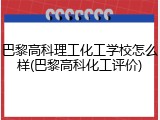 巴黎高科理工化工学校怎么样(巴黎高科化工评价)