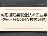 咸阳泾阳县农业技术职业学校好不好(泾阳农技校好吗)