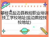 攀枝花盐边县数控职业培训技工学校地址(盐边数控技校地址)