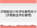 济南叛逆少年学校费用多少(济南叛逆学校费用)