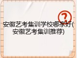 安徽艺考集训学校哪家好(安徽艺考集训推荐)