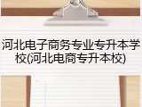 河北电子商务专业专升本学校(河北电商专升本校)