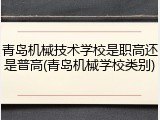 青岛机械技术学校是职高还是普高(青岛机械学校类别)
