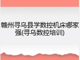 赣州寻乌县学数控机床哪家强(寻乌数控培训)