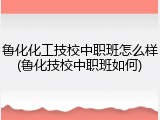 鲁化化工技校中职班怎么样(鲁化技校中职班如何)