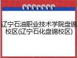 辽宁石油职业技术学院盘锦校区(辽宁石化盘锦校区)