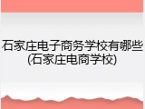 石家庄电子商务学校有哪些(石家庄电商学校)
