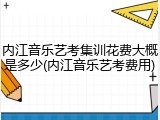 内江音乐艺考集训花费大概是多少(内江音乐艺考费用)