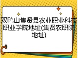 双鸭山集贤县农业职业科技职业学院地址(集贤农职院地址)