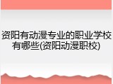 资阳有动漫专业的职业学校有哪些(资阳动漫职校)