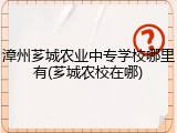 漳州芗城农业中专学校哪里有(芗城农校在哪)