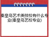 秦皇岛艺术类技校有什么专业(秦皇岛艺校专业)