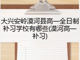 大兴安岭漠河县高一全日制补习学校有哪些(漠河高一补习)