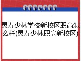 灵寿少林学校新校区职高怎么样(灵寿少林职高新校区)