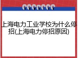 上海电力工业学校为什么停招(上海电力停招原因)