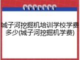城子河挖掘机培训学校学费多少(城子河挖掘机学费)