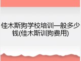 佳木斯狗学校培训一般多少钱(佳木斯训狗费用)