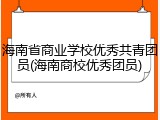 海南省商业学校优秀共青团员(海南商校优秀团员)