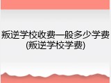 叛逆学校收费一般多少学费(叛逆学校学费)