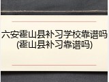 六安霍山县补习学校靠谱吗(霍山县补习靠谱吗)
