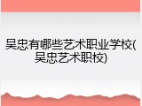吴忠有哪些艺术职业学校(吴忠艺术职校)