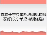 宜宾长宁县单招培训机构哪家好(长宁单招培训优选)