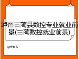 泸州古蔺县数控专业就业前景(古蔺数控就业前景)