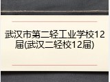 武汉市第二轻工业学校12届(武汉二轻校12届)