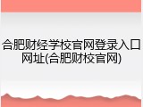 合肥财经学校官网登录入口网址(合肥财校官网)