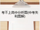 考不上高中分析图(中考失利图解)