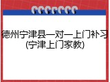 德州宁津县一对一上门补习(宁津上门家教)