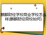 麒麟财经学校商业学校怎么样(麒麟财经商校如何)