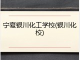 宁夏银川化工学校(银川化校)