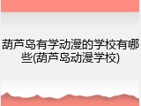 葫芦岛有学动漫的学校有哪些(葫芦岛动漫学校)