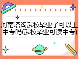 河南塔沟武校毕业了可以上中专吗(武校毕业可读中专)