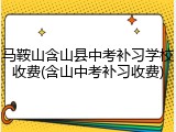 马鞍山含山县中考补习学校收费(含山中考补习收费)
