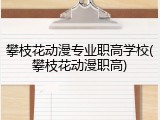攀枝花动漫专业职高学校(攀枝花动漫职高)