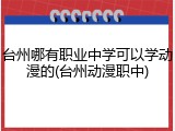 台州哪有职业中学可以学动漫的(台州动漫职中)