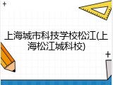 上海城市科技学校松江(上海松江城科校)