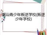 潮汕青少年叛逆学校(叛逆少年学校)