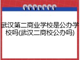 武汉第二商业学校是公办学校吗(武汉二商校公办吗)