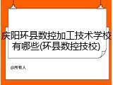 庆阳环县数控加工技术学校有哪些(环县数控技校)