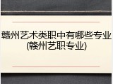 赣州艺术类职中有哪些专业(赣州艺职专业)