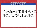 广东水利电力职业技术学院师资(广东水电职院师资)