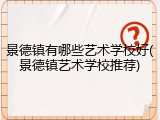 景德镇有哪些艺术学校好(景德镇艺术学校推荐)