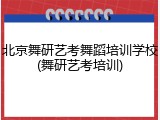 北京舞研艺考舞蹈培训学校(舞研艺考培训)
