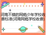 河南不错的网瘾少年学校收费标准(河南网瘾学校收费)