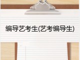 编导艺考生(艺考编导生)
