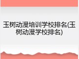 玉树动漫培训学校排名(玉树动漫学校排名)