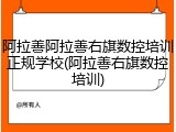 阿拉善阿拉善右旗数控培训正规学校(阿拉善右旗数控培训)